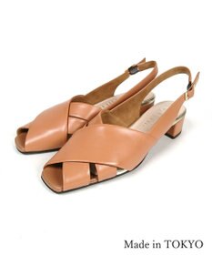 Dominic3 クロスベルト バックストラップ レザーサンダル