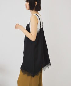 AMERICAN HOLIC イレギュラーヘムサテンレースキャミソール