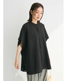 Green Parks 綿麻混ポンチョ風シャツ