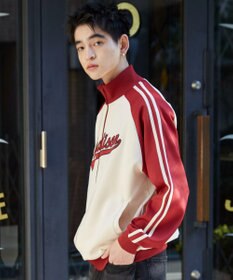 WEGO 【ユニセックス着用ITEM】ラグランライントラックジャケット