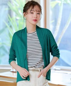 Tiaclasse 【小倉優子さん着用・UVケア・接触冷感】ショートトッパーカーディガン