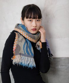 POLS 【ウール混】Breeze モヒカンウールストール