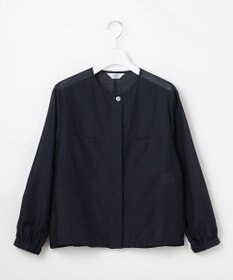 J.PRESS LADIES L 【季節の変わり目に】リネンシアースラブ ノーカラー ブルゾン