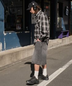 WEGO イージーバギーデニムショーツ