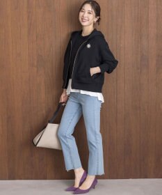 組曲 L ロゴ刺繍入り裏毛パーカー