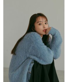 Green Parks ■ＡＪＵＧＡ．×ＧＰ　シャギーニットカーディガン