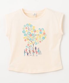 組曲 KIDS 【110-140㎝】【UVケア】グリーンバンド Tシャツ