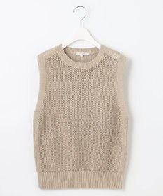 23区 【SLOW/洗える】メッシュニット ベスト