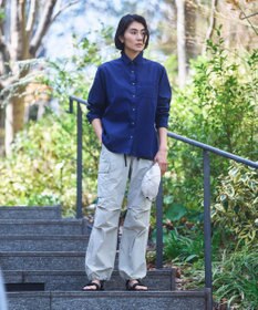 JOSEPH ABBOUD MOUNTAIN 【CREA掲載・レディースシルエット・ECO撥水/抗菌性/軽量】タスランワッシャー クライミングカーゴ パンツ