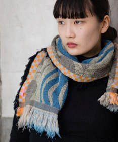 POLS 【ウール混】Breeze モヒカンウールストール