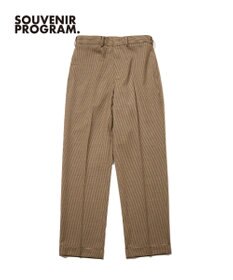 J.PRESS MEN 【J.PRESS ORIGINALS】Wool Polyester Gun Club Check Spindle New Piped Stem Slacks