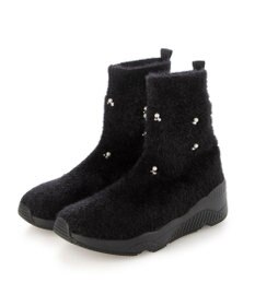 MODE ET JACOMO <carino>ビジュー付きニットブーツ