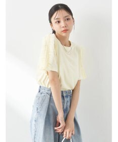 earth music&ecology チュールフリルプルオーバー