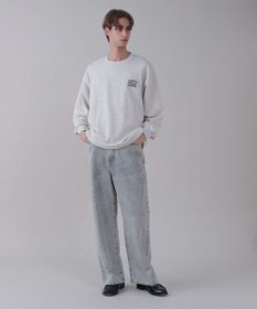 WEGO 【ユニセックス着用ITEM/SMLサイズ展開/ウエスト調整可】バギーデニムパンツ