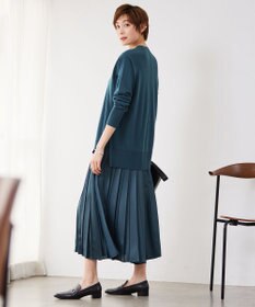 ICB 【洗える】レザーライクプリーツ スカート