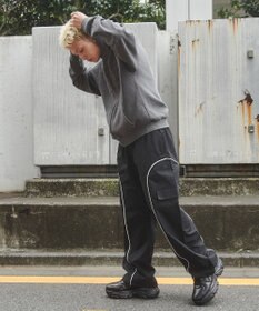 WEGO 【ユニセックス着用ITEM/ウエストゴム】イージーパイピングカーゴパンツ