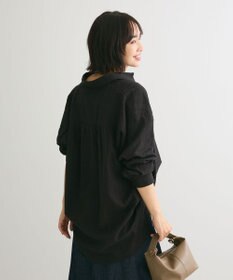 Green Parks インド綿 シアサッカーシャツ