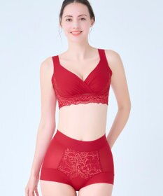 BRADELIS New York 【BRADELIS NewYork peace】綿混フィットレースショーツ25 深め 補正下着 ヒップアップ 美尻