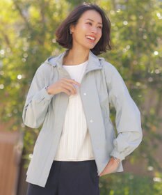 J.PRESS LADIES L 【2way】Artirosa ショート丈 コート スモーキーミント系