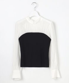 Feroux 【洗える】ビスチェドッキングニット プルオーバー