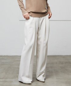 BEIGE， LAC / 2WAYストレッチワイドタックパンツ