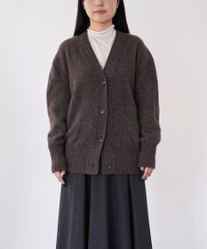 TOQUE 〈大草直子さんアドバイザー〉ベビーアルパカ×ウール縮絨ニットカーディガン