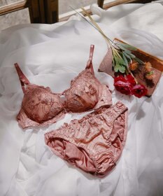 San-ai Resort（三愛水着楽園） 【WEB限定】【プチプラブラセット】純欲カラーヌーディーレーシーストリングブラ＆ショーツセット 【northerly】