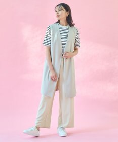 ANY L 【ウエストゴム】イージケア美脚パンツ ワイド