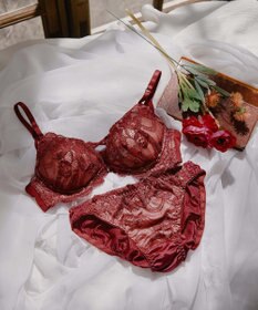 San-ai Resort（三愛水着楽園） 【WEB限定】【プチプラブラセット】純欲カラーヌーディーレーシーストリングブラ＆ショーツセット 【northerly】