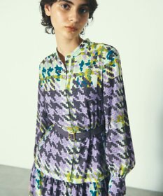 GRACE CONTINENTAL キカプリントティアードワンピース