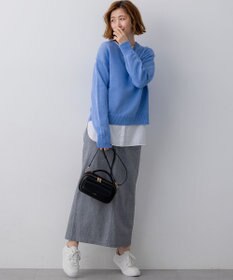 23区 L 【先行予約】スラブツイルストレッチ Iライン スカート