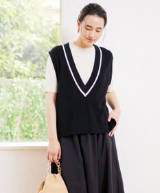 UNFILO L 【UVケア/抗菌防臭】深Ｖニットベスト