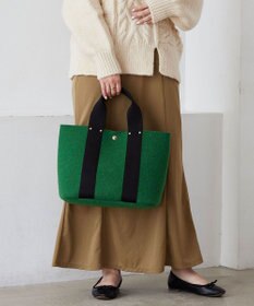 TOPKAPI 【TREASURE TOPKAPI】イタリアンフェルト テープコンビ トートバッグ 2023