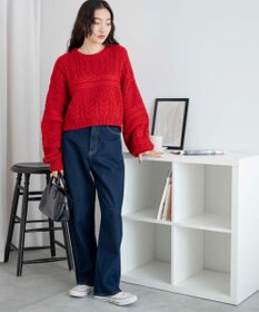 WEGO ケーブルショートニット