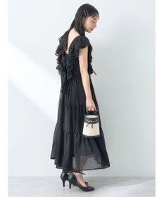 earth music&ecology フロッキードットフリルビスチェ