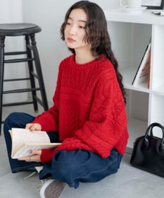 WEGO ケーブルショートニット