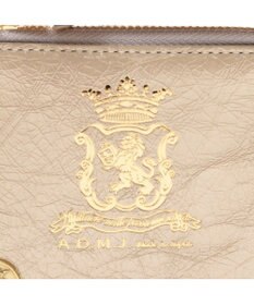 A.D.M.J. 【牛革】クラックメタル/イタリアンレザースモールウォレット