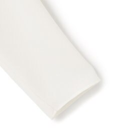 ICB 【WEB限定カラーあり・洗える】エステルダブルクロス 長袖ラッフルブラウス