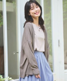 ANY L 【マシンウォッシュ/UVカット】ミドルレングスカーディガン