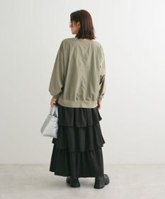 Green Parks グログランテープ配色ドッキングプルオーバー