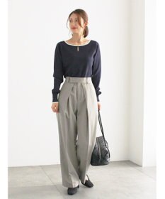 Te chichi スクエアチャームキーネックプルオーバー