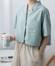 WEGO オープンカラーショートシャツ