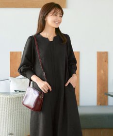 Tiaclasse 【洗える】ピーチスキンAラインワンピース