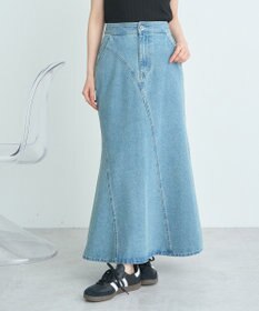 earth music&ecology エスカルゴマーメイドデニムスカート