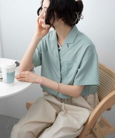 WEGO オープンカラーショートシャツ