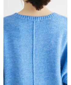 Green Parks ｆｕｗａっとメランジ袖リブ長めニットプルオーバー