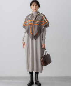 23区 S 【洗える】カシミヤブレンド タートルネック ニットワンピース