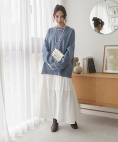 WEGO 【ユニセックス着用ITEM/MLサイズ展開】ミラノリブクルーネックプルオーバー