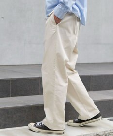 WEGO 【ユニセックス着用ITEM/XSSMLサイズ展開/ウエストゴム】ユルフィットコットンイージーパンツ