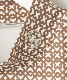 23区GOLF 【WOMEN】モノグラムプリントモックネック